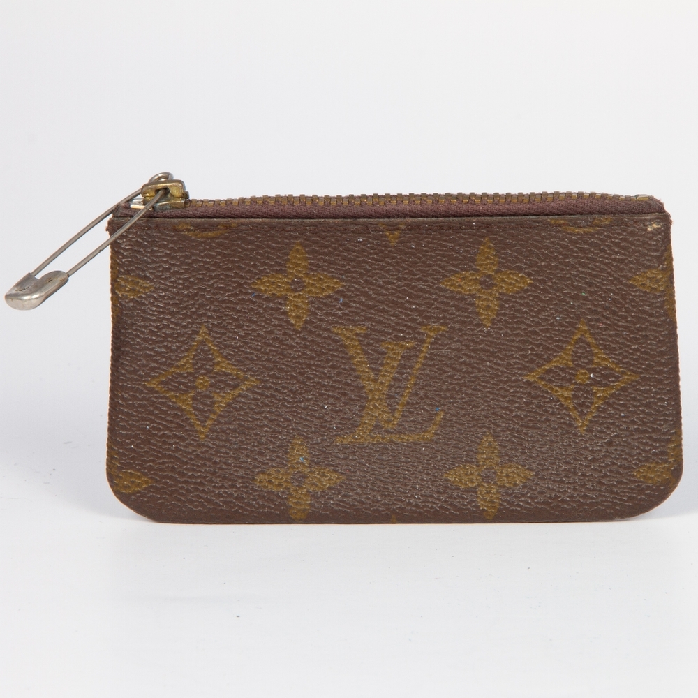 Louis Vuitton Authentic Vintage Pochette Cre Monogram Zippered Coin Purse